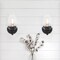 Designers Fountain Summer Jazz 5.5 in. 1-Light Matte Black Wall Sconce Light with Clear Glass Shade for Bathrooms D310M-WS-MB - alternate 4